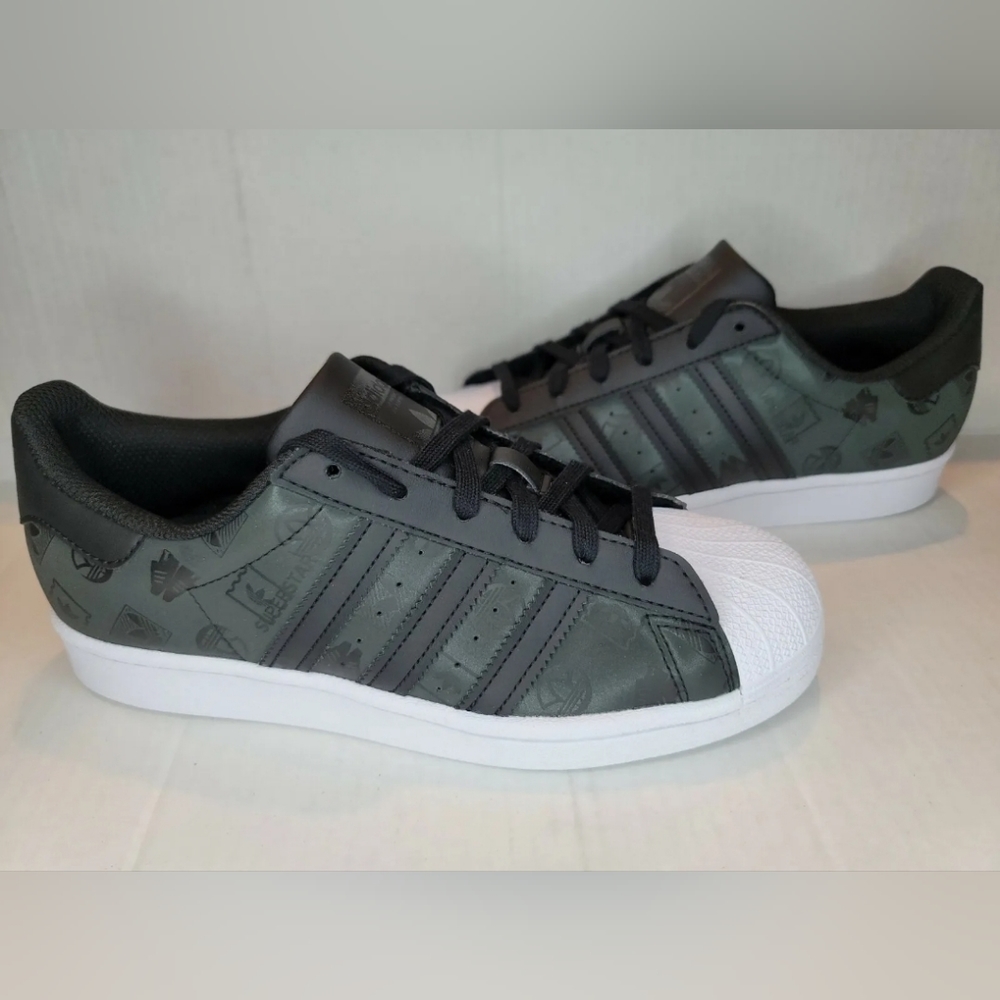 Adidas Originals Black Monogram Lego Lifestyle Sneakers GX8412 Men's 6.5